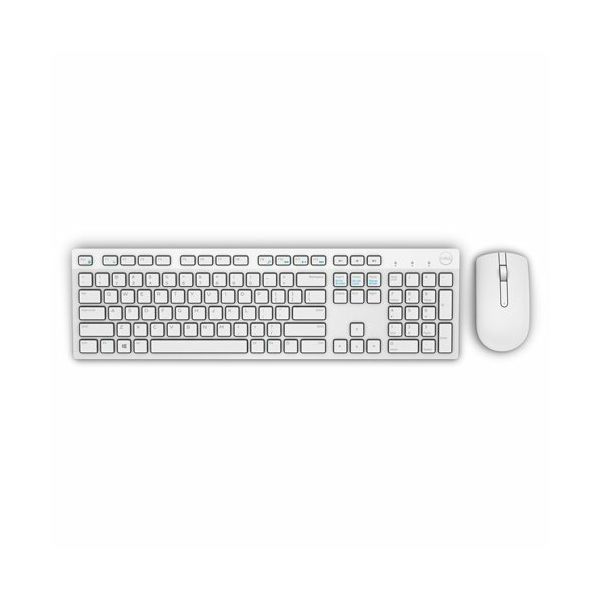 Dell Keyboard and Mouse Wireless KM636, White, UK (QWERTY), HR press