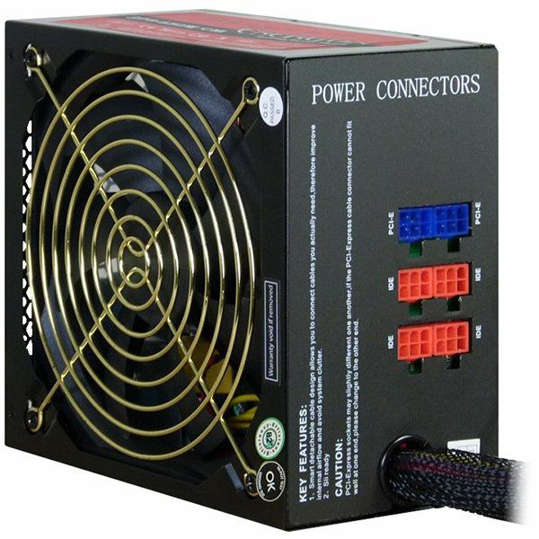 INTER-TECH Power Supply Energon EPS-650CM, 650W, Modular, 135mm fan