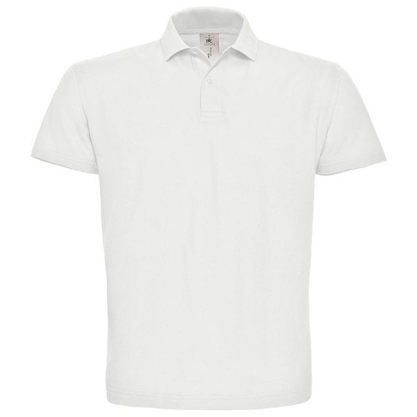Majica kratki rukavi polo B&C ID.001 180g bijela L