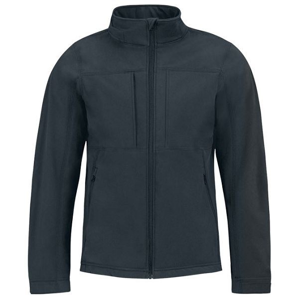 Jakna zip muška B&C Hooded Softshell tamno plava XL