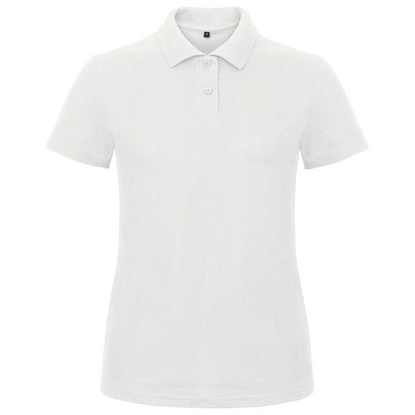 Majica kratki rukavi polo B&C ID.001/women 180g bijela 2XL