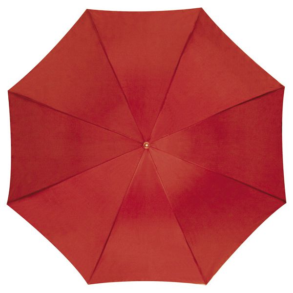 Kišobran automatik s drvenom drškom crveni