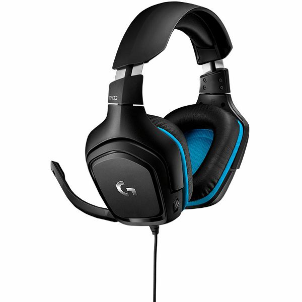 LOGITECH G432 7.1 Surround Sound Wired Gaming Headset - LEATHERETTE - USB - EMEA