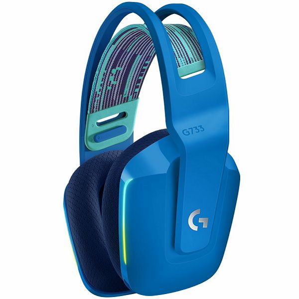 LOGITECH G733 LIGHTSPEED Wireless RGB Gaming Headset - BLUE - 2.4GHZ - EMEA