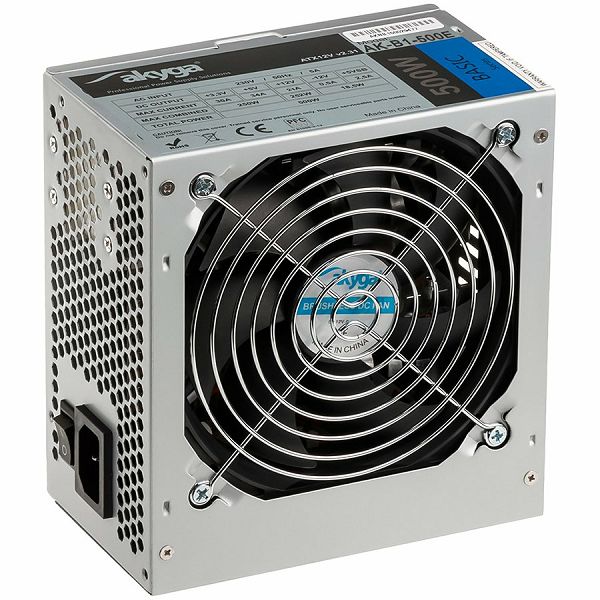 ATX 500W Akyga AK-B1-500E P4 3x SATA 2x Molex PPFC FAN 12cm