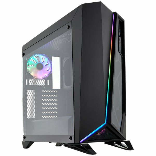 Carbide SPEC-OMEGA RGB Mid-Tower Tempered Glass Gaming Case — Black
