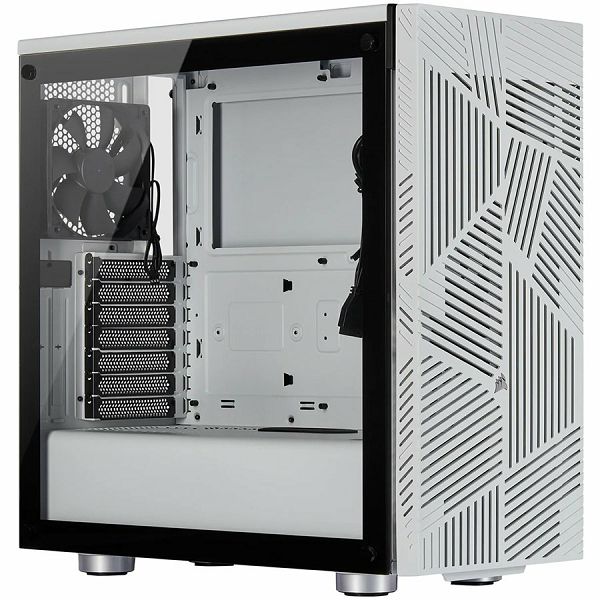 CORSAIR 275R Airflow Tempered Glass Mid-Tower Gaming Case — White