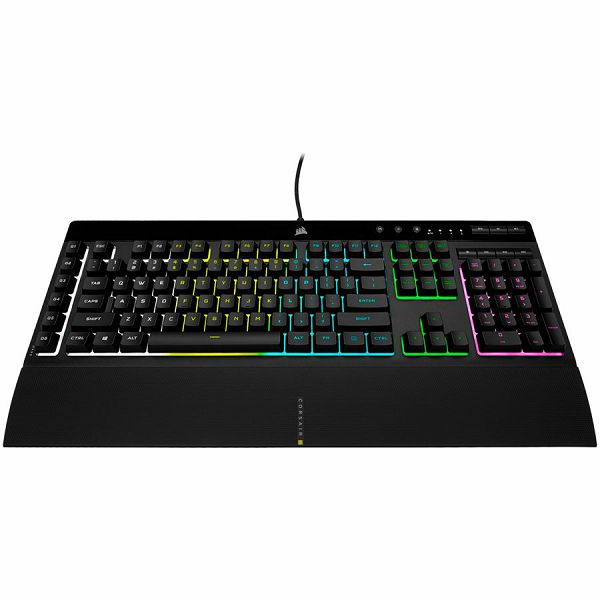 Corsair gaming keyboard K55 RGB PRO, 5Z RGB, Rubber Dome