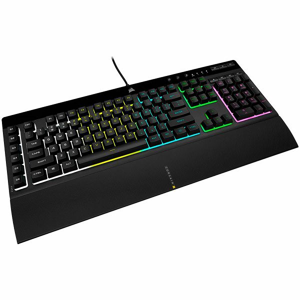 Corsair gaming keyboard K55 RGB PRO, 5Z RGB, Rubber Dome