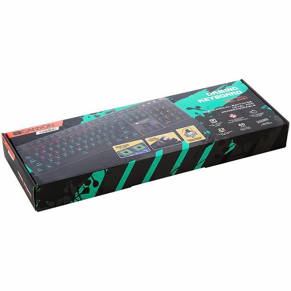 Wired Gaming Keyboard,Black 104 mechanical switches,60 million times key life, 22 types of lights,Removable magnetic wrist rest,4 Multifunctional control knob,Trigger actuation 1.5mm,1.6m Braided cabl