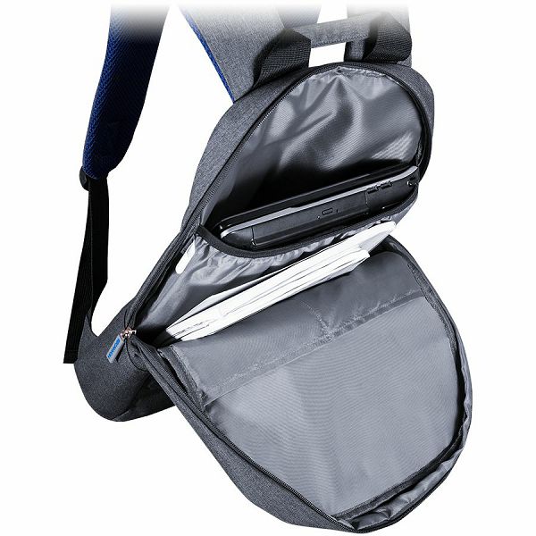 CANYON BP-4 Backpack for 15.6 laptop, material 300D polyeste, Blue, 450*285*85mm,0.5kg,capacity 12L