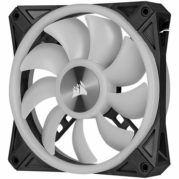 Corsair iCUE QL120 RGB 120mm PWM Triple Fan with Lighting Node CORE