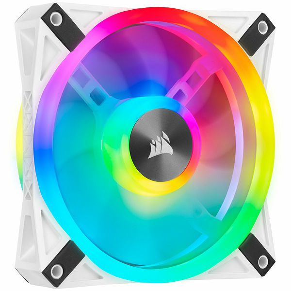 CORSAIR QL Series, WHITE QL120 RGB, 120mm RGB LED Fan, Single Pack