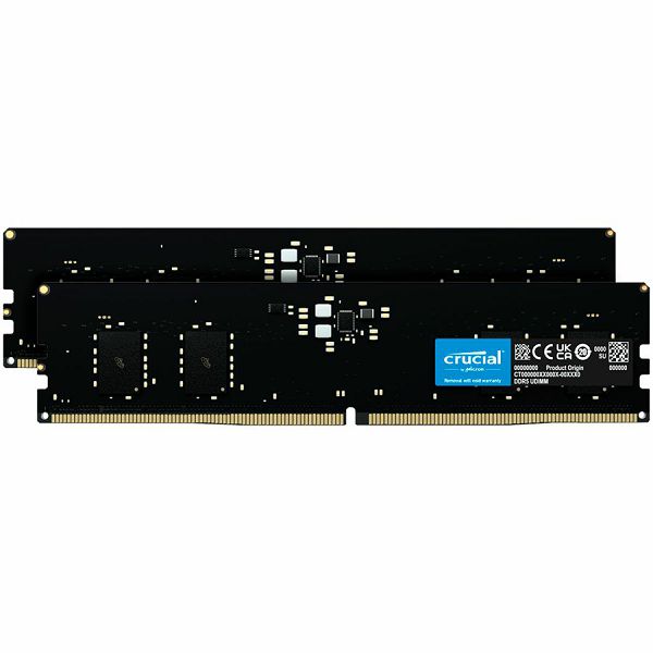 CRUCIAL 16GB Kit (2x8GB) DDR5-4800 UDIMM CL40 (16Gbit)