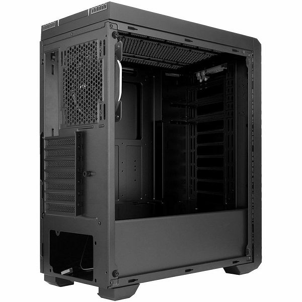 Chassis INTER-TECH S-3901 IMPLUSE Gaming Midi Tower, ATX, 2xUSB3.0, 2xUSB2.0, audio, PSU optional, Tempered glass side panel, 2xRGB LED strips in the front, RGB control board, 120mm RGB fan, Dust filt