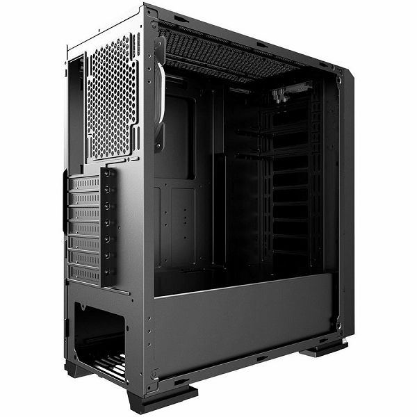 Chassis INTER-TECH S-3906 RENEGADE Gaming Midi Tower, ATX, 2xUSB3.0, 2xUSB2.0, audio, PSU optional, Tempered glass side panel, RGB LED strip in the front, RGB control board, 120mm RGB fan, Dust filter