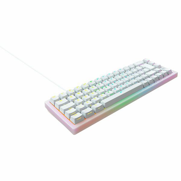 XTRFY K5 RGB, Compact Mechanical Keyboard 65%, Transparent white, US