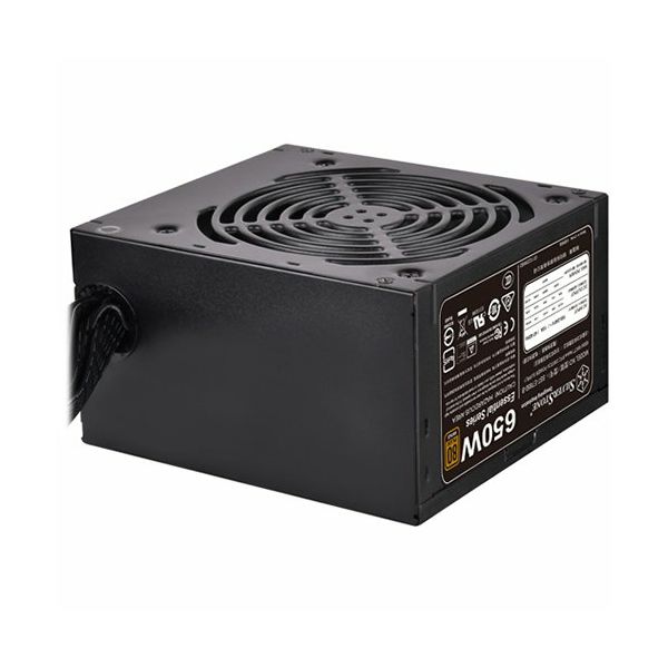 SilverStone Strider Essential Series, 650W 80 Plus Bronze ATX PC Power Supply, Low Noise 120mm