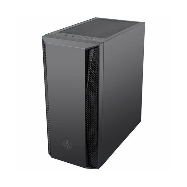 SilverStone FARA B1 Tower ATX Gaming Computer Case, Aggressive intake high Airflow Performance,  Full Tempered Glass, black