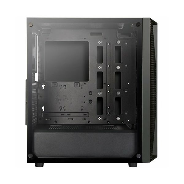 SilverStone FARA B1 Tower ATX Gaming Computer Case, Aggressive intake high Airflow Performance,  Full Tempered Glass, black