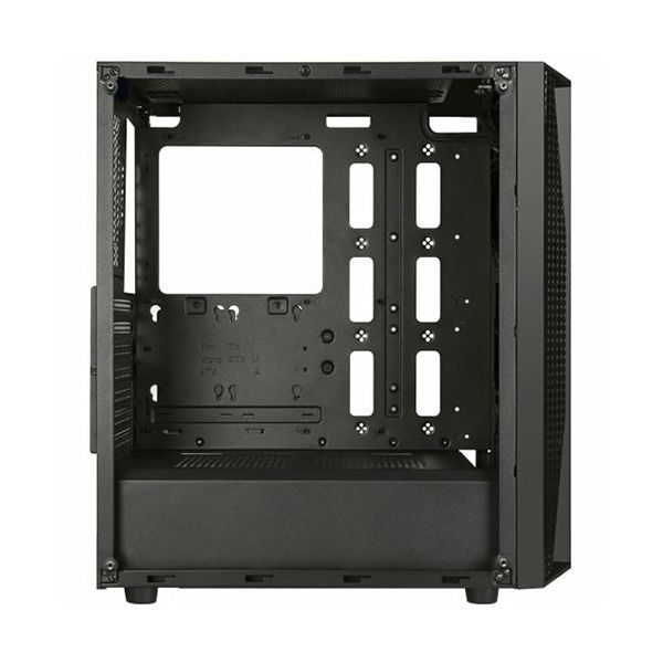 SilverStone FARA B1 Tower ATX Gaming Computer Case, Aggressive intake high Airflow Performance,  Full Tempered Glass, black