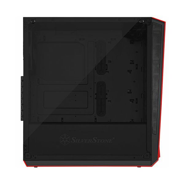 SilverStone REDLINE RL07 Midi Tower ATX Gaming Computer Case, Silent High Airflow Performance,  Full Tempered Glass, black