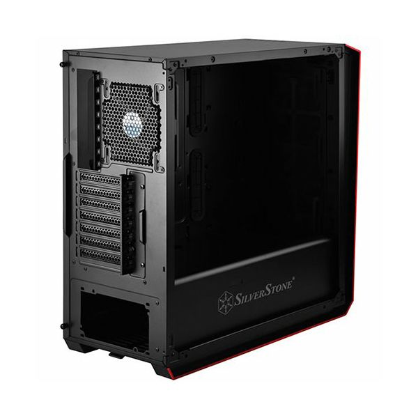 SilverStone REDLINE RL07 Midi Tower ATX Gaming Computer Case, Silent High Airflow Performance,  Full Tempered Glass, black