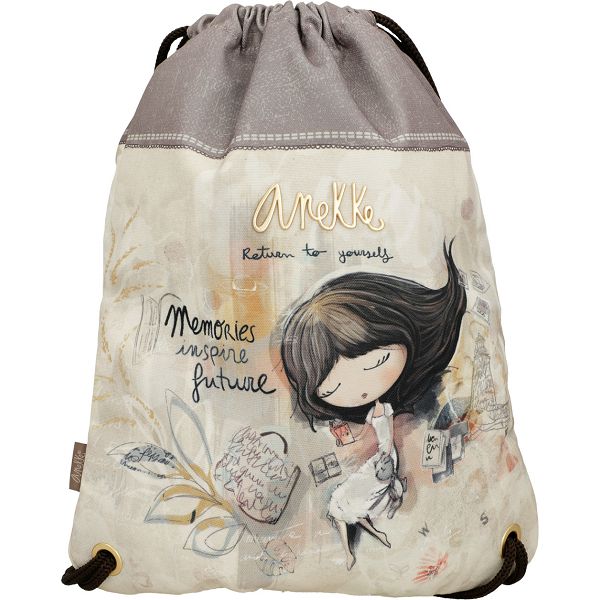 Ruksak vrećasti Anekke MEMORIES SS25 33x45x2,5cm 40484-003 NETTO /246400-EC/